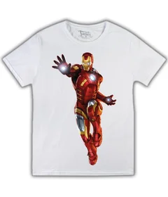 Железный Человек на белой